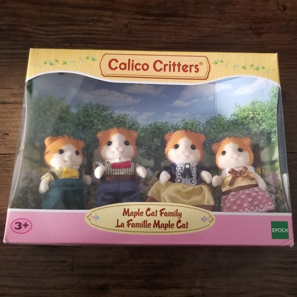 Calico Critters Other - Calico Critters Maple Cat Family